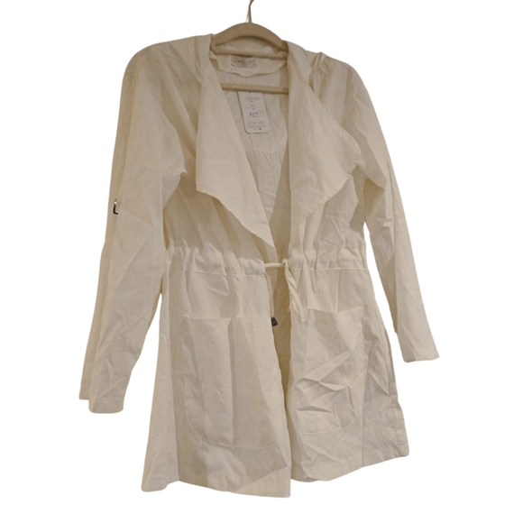 Gingham White Anorak Jacket in size 10 - Picture 2 of 4